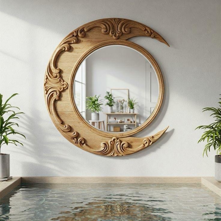 DESIGNED WOOD MIRROR (25)